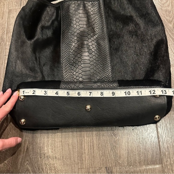 Gianni Chiarini Bag Purse Shoulder Strap Genuine Leather Calf Cow Italy Black - Picture 8 of 12